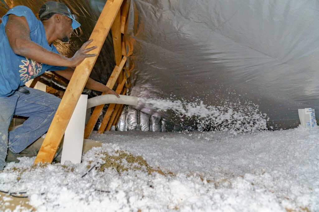 blow-in-insulation-action-shot